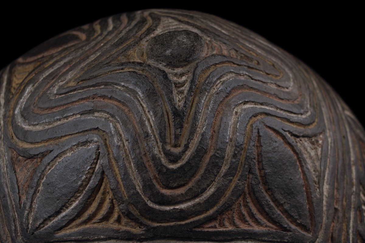 Terracotta Bowl, Papua New Guinea, Oceania, Indigenous Arts, Oceanic Art, Tribal Art-photo-3