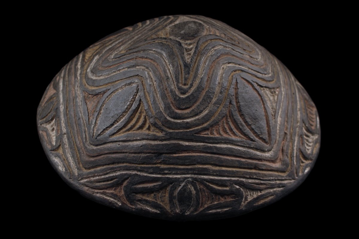 Terracotta Bowl, Papua New Guinea, Oceania, Indigenous Arts, Oceanic Art, Tribal Art-photo-4