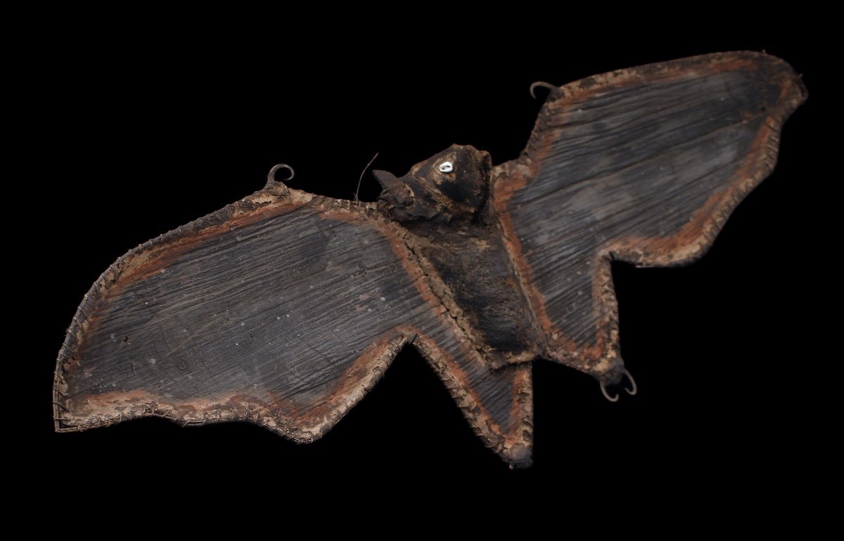 Bat, Tribal Art, Oceanic Art, Papua New Guinea, Oceania, Fruit Bat-photo-2