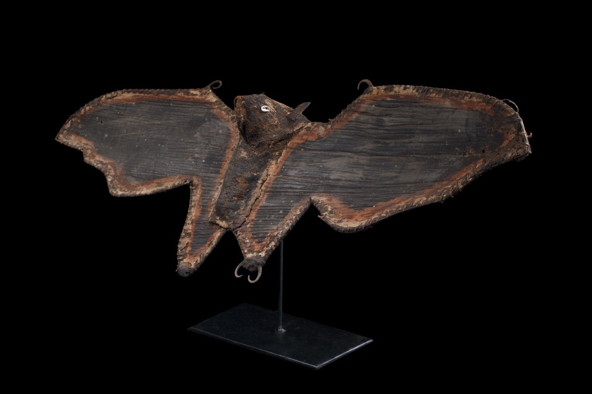 Bat, Tribal Art, Oceanic Art, Papua New Guinea, Oceania, Fruit Bat-photo-5