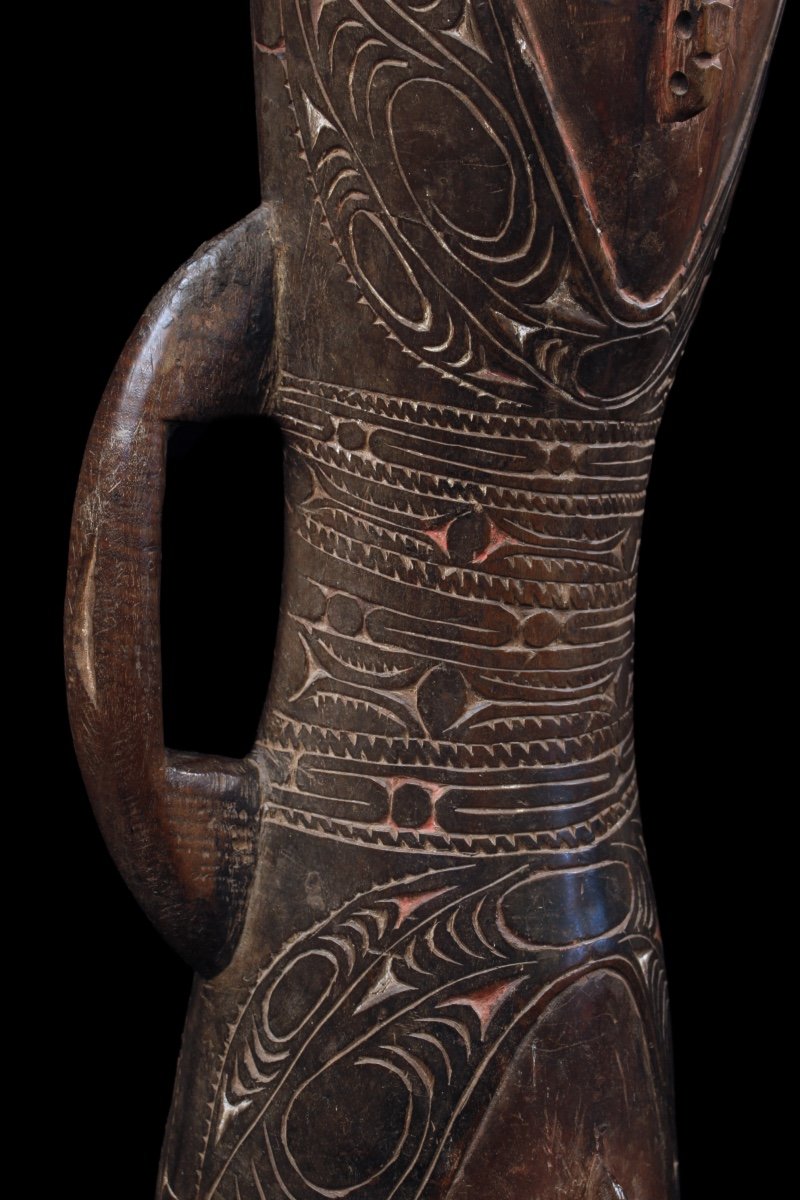 Hand Drum, Traditional Instrument, Oceanic Art, Tribal Art, Papua New Guinea-photo-4