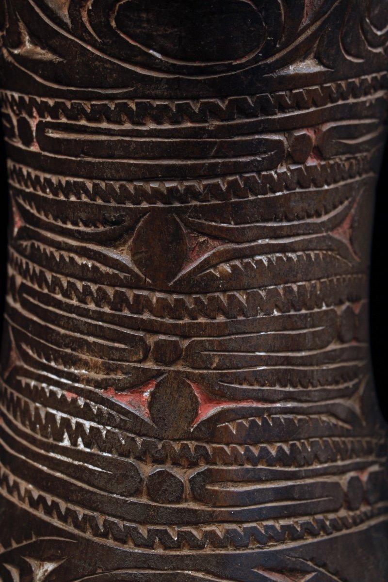 Hand Drum, Traditional Instrument, Oceanic Art, Tribal Art, Papua New Guinea-photo-3