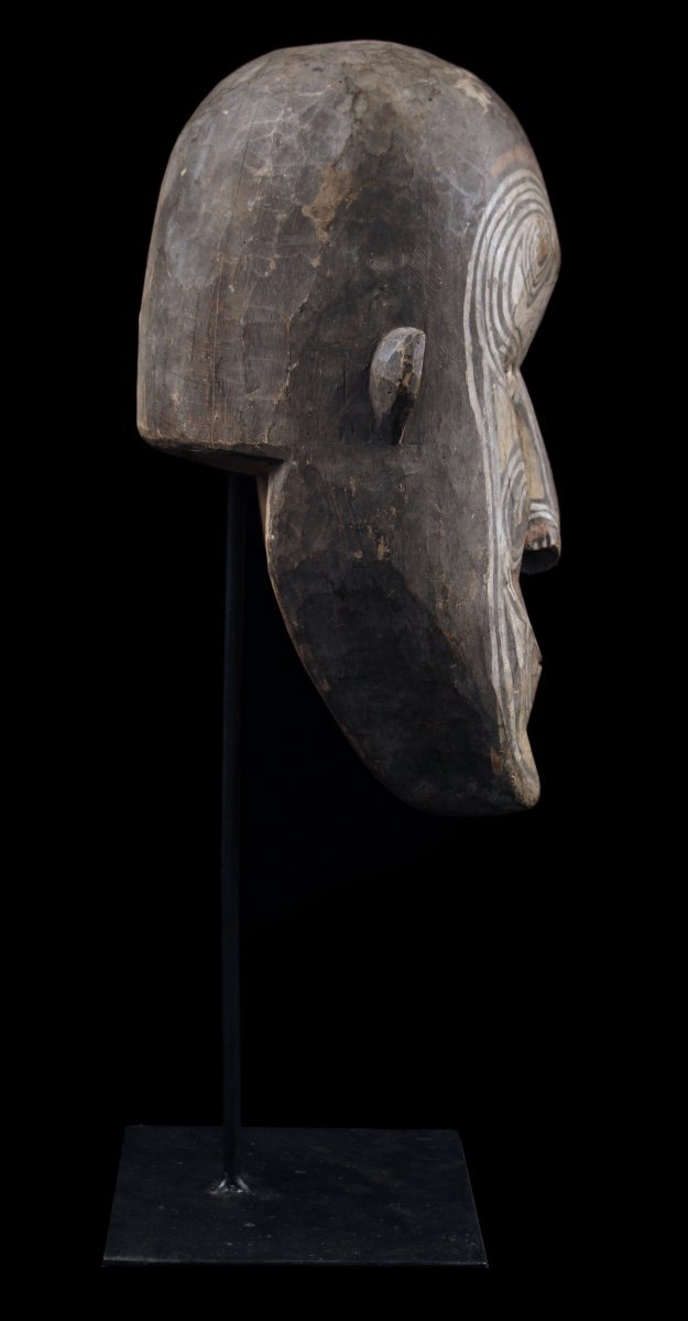 Iatmul Wooden Head, Tribal Art, Oceanic Art, Oceania, Papua New Guinea-photo-3