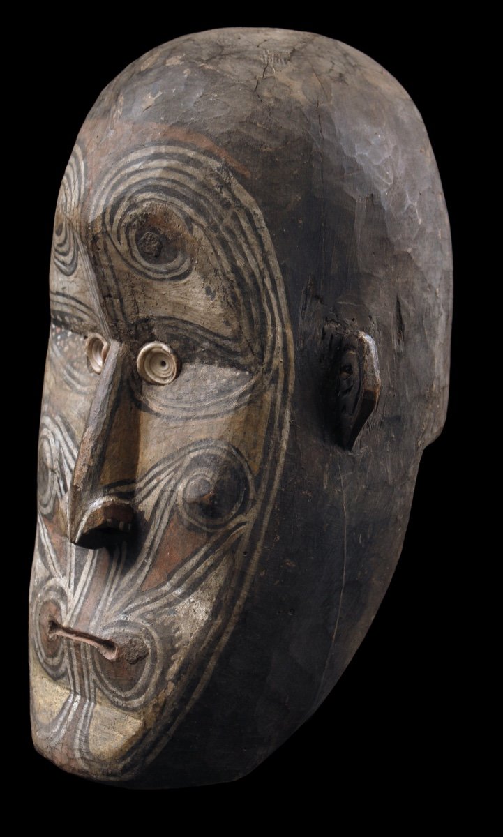 Iatmul Wooden Head, Tribal Art, Oceanic Art, Oceania, Papua New Guinea-photo-4