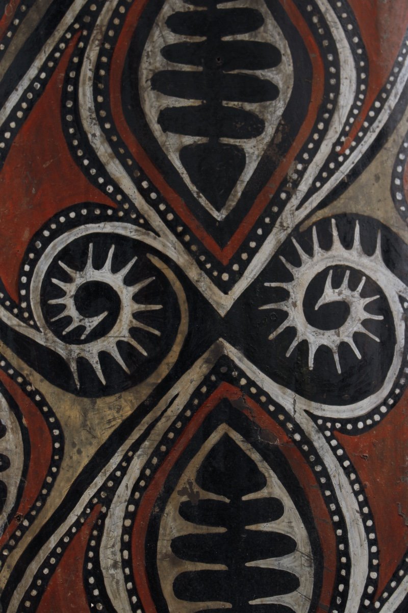 Painted Bark, Kwoma Ethnic Group, Papua New Guinea, Primitive Art, Oceanic Art, Tribal Art-photo-1