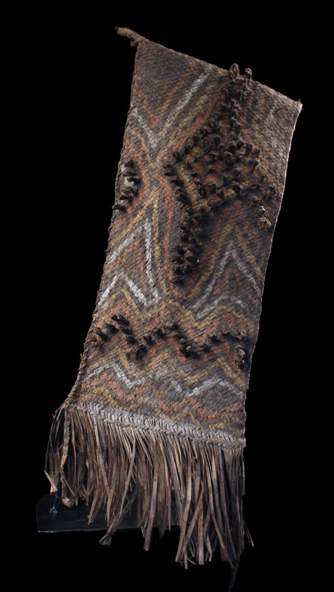 Fiber Cape, Ceremonial Headdress, Tribal Art, Oceanic Art, Papua New Guinea-photo-4