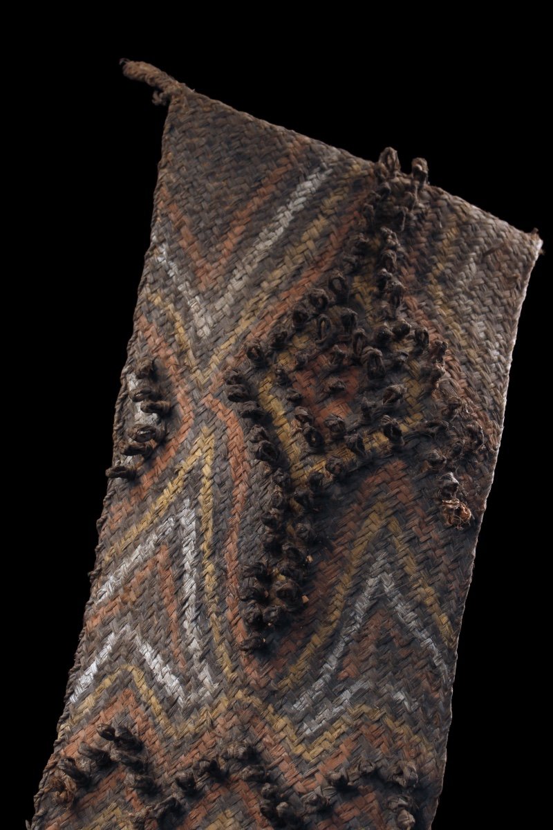 Fiber Cape, Ceremonial Headdress, Tribal Art, Oceanic Art, Papua New Guinea-photo-3