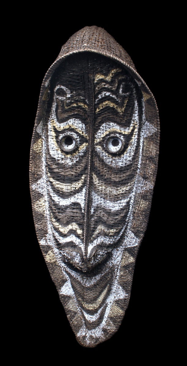 Masque De Pignon, Art Tribal, Papouasie Nouvelle Guinée, Art Océanien, Océanie, Vannerie