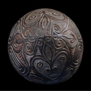 Terracotta Bowl, Papua New Guinea, Oceania, Primitive Arts, Oceanic Art, Tribal Art