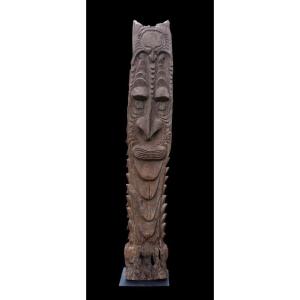 Poteau De Case, Totem, Art Tribal, Art Océanien, Papouasie Nouvelle Guinée, Océanie