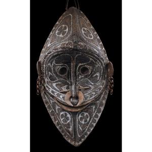 Masque De Pignon, Art Tribal, Papouasie Nouvelle Guinée, Art Océanien, Océanie, Vannerie