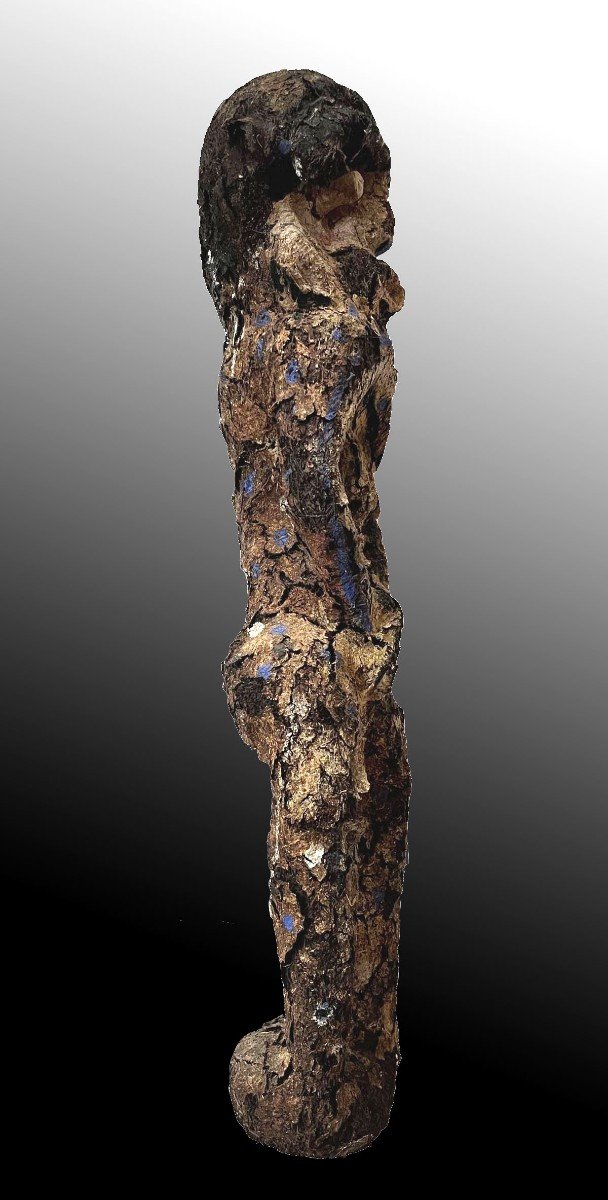 Ancient Tree Fern Votive Figure Malakula Vanuatu Oceania-photo-4