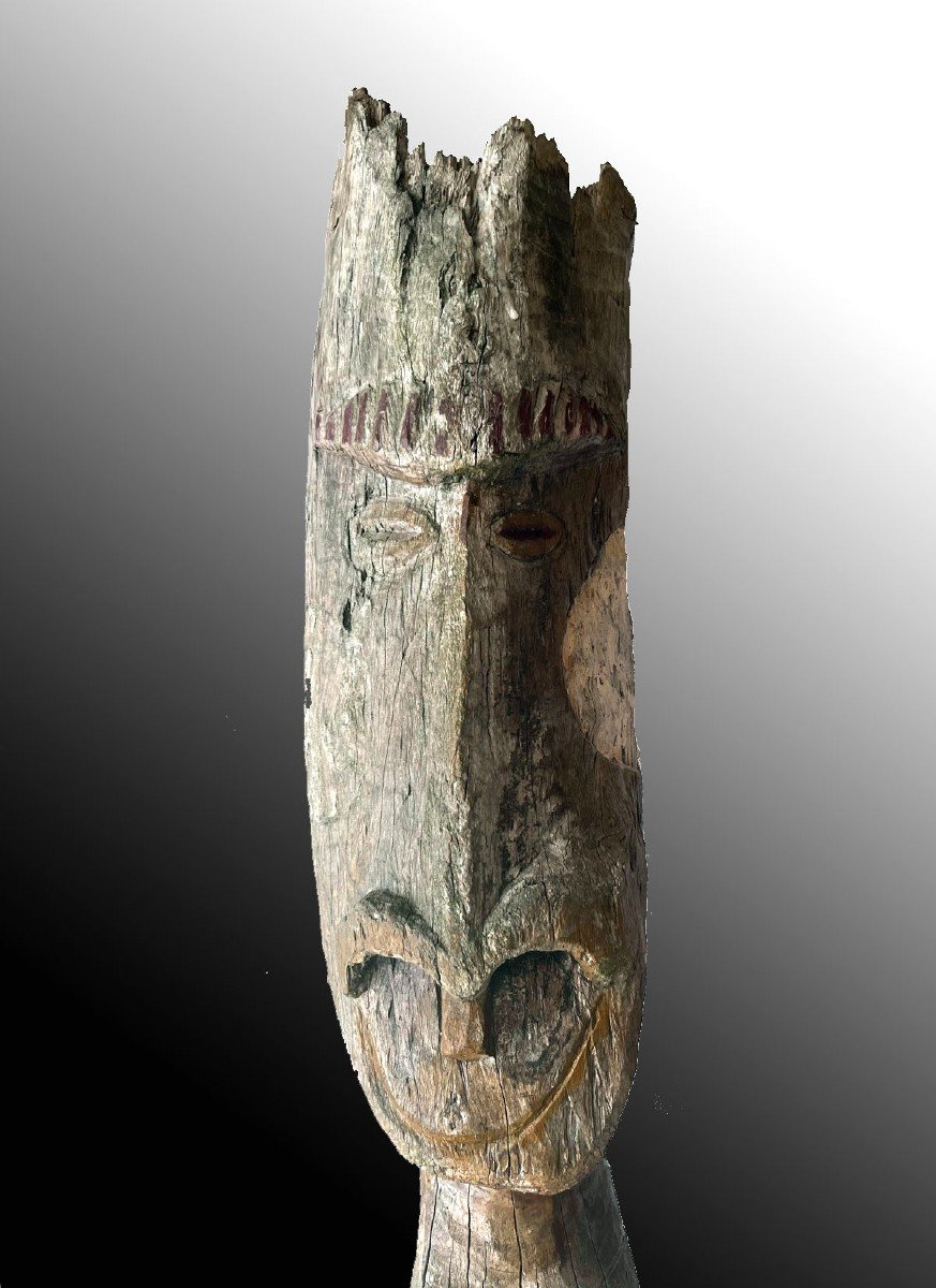 Ancienne Figure d'Ancêtre Malakula Vanuatu Océanie Art Premier-photo-1