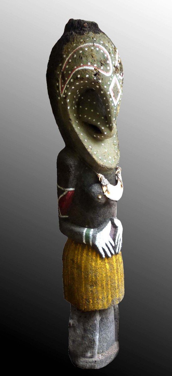 Exceptional And Rare Grade Figure "maternity" Malakula Vanuatu Oceania Art Premier-photo-2