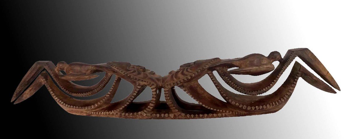 Large Canoe Bow Of Vao Island Malakula Vanuatu Oceania Tribal Art