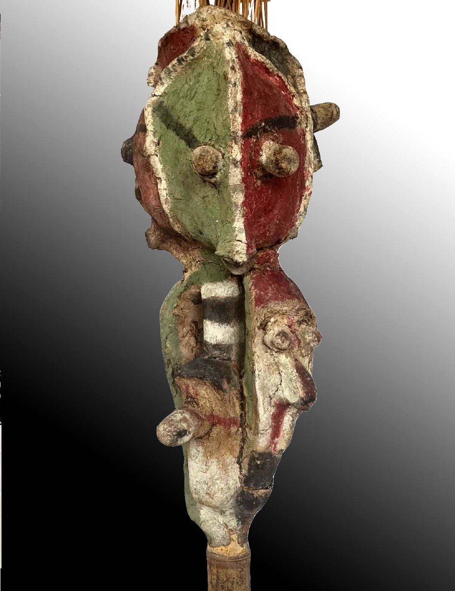 4 Faces Spirit Figure Malakula Vanuatu Oceania Tribal Art-photo-2