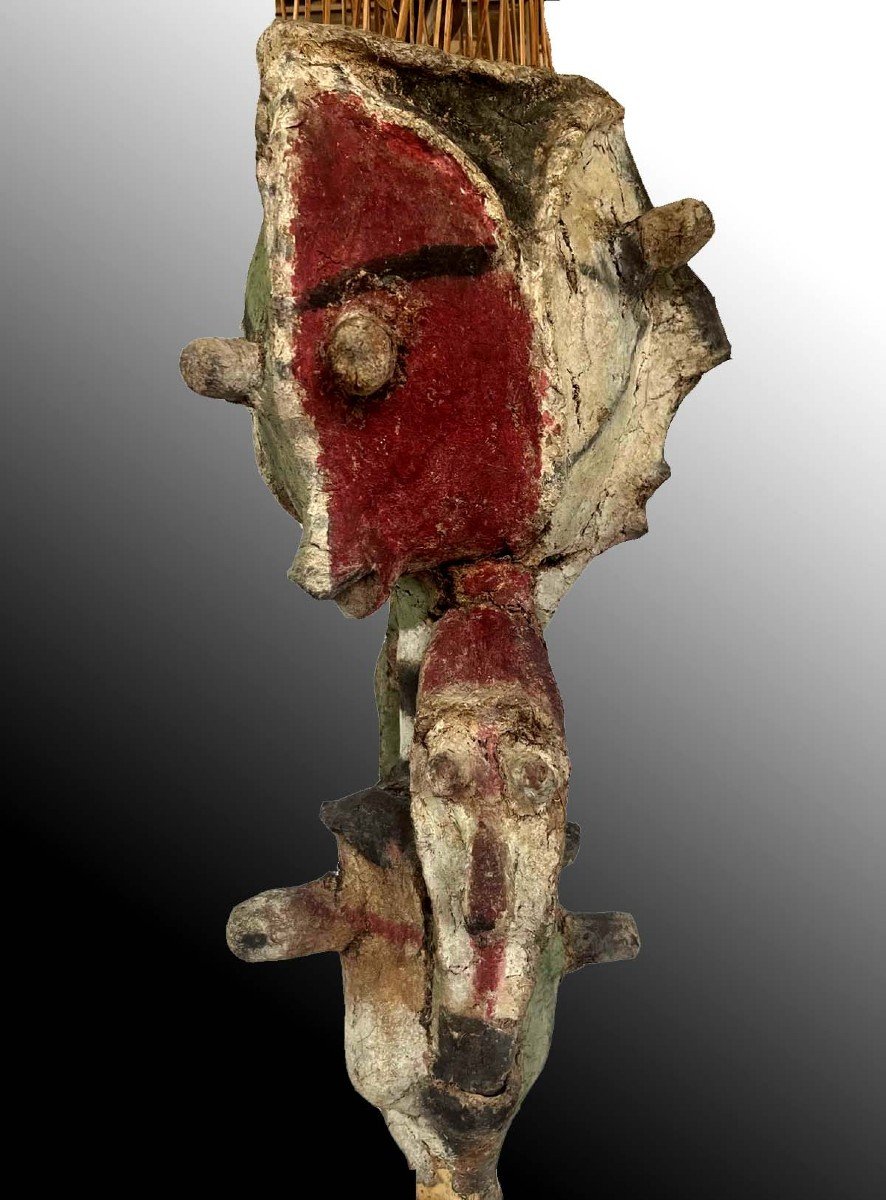 4 Faces Spirit Figure Malakula Vanuatu Oceania Tribal Art-photo-3