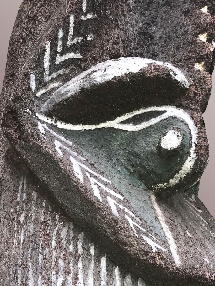 Grade Figure "rom Mask" Ambrym Vanuatu Oceania-photo-2