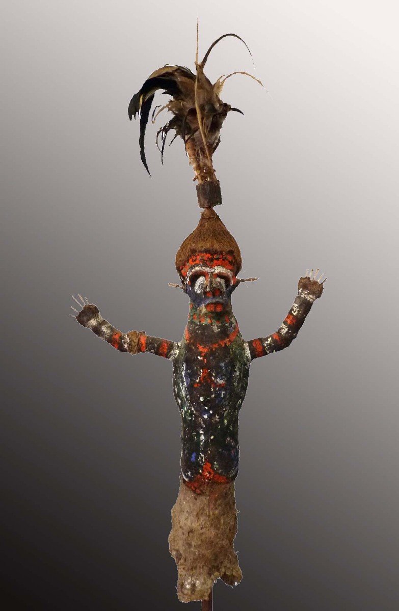 Rare Marionnette articul&eacute;e Malakula Vanuatu Oc&eacute;anie Art Premier-photo-1
