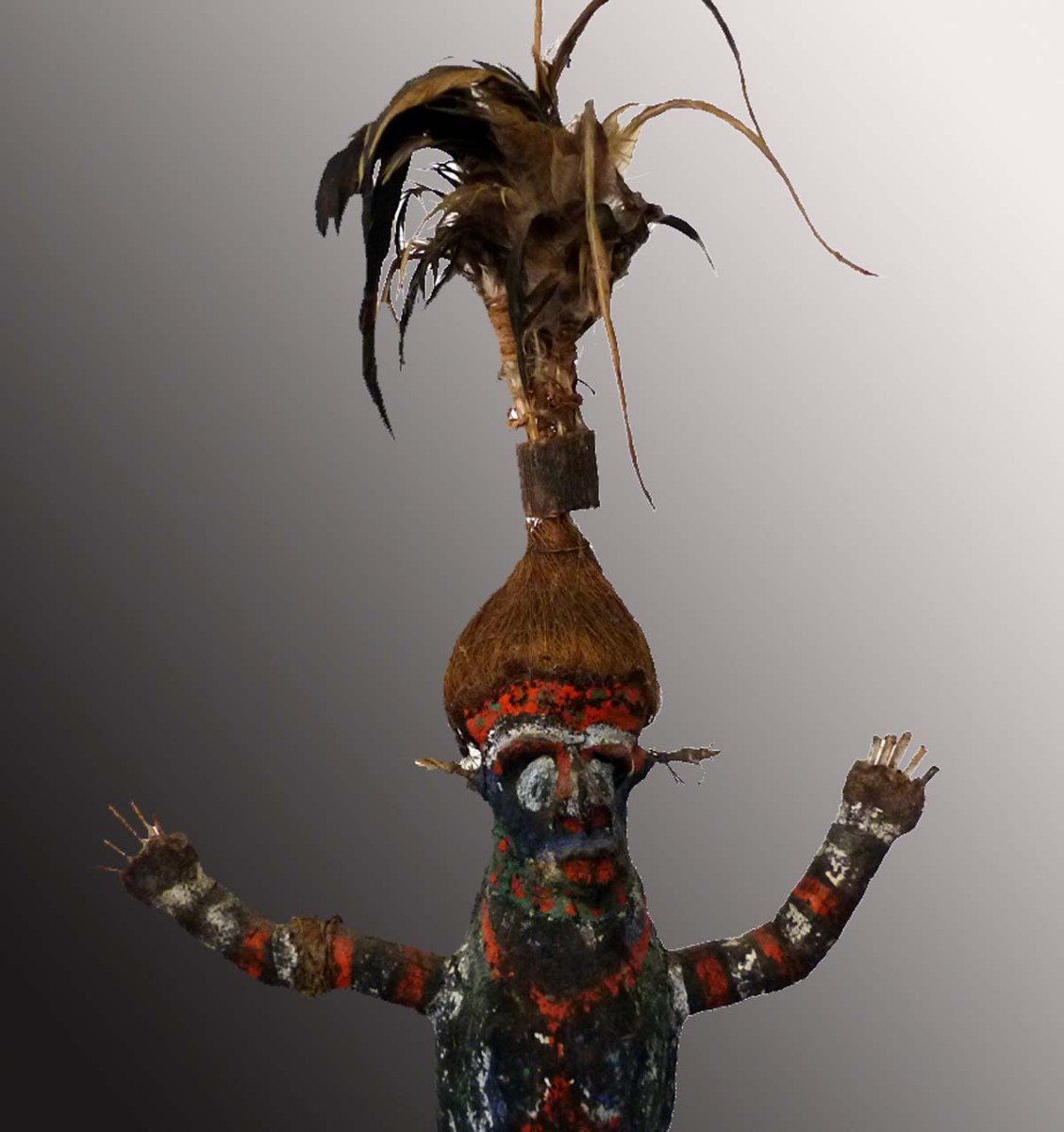 Rare Marionnette articul&eacute;e Malakula Vanuatu Oc&eacute;anie Art Premier-photo-2