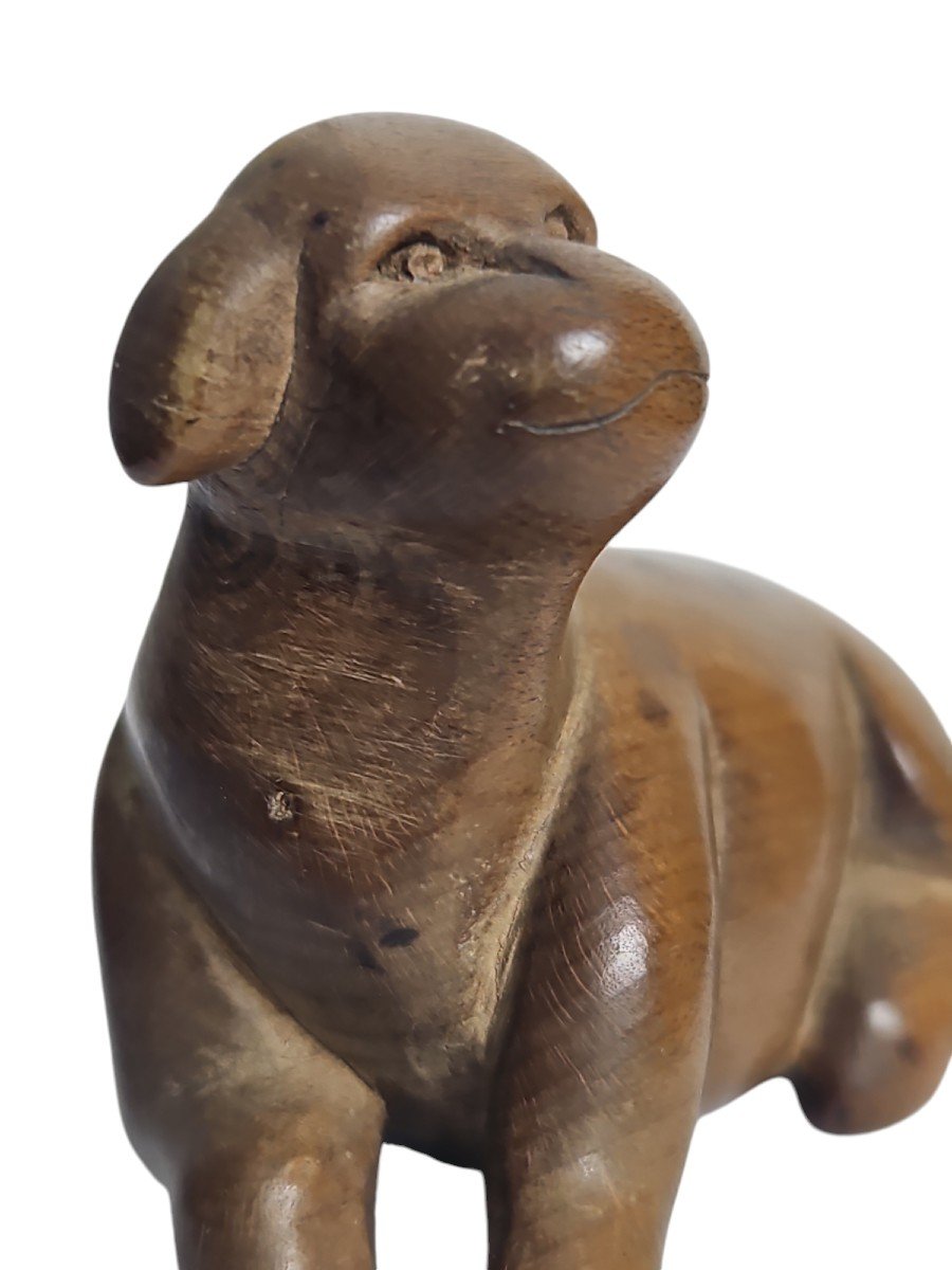 Netsuke  Of A Reclining Dog -photo-2