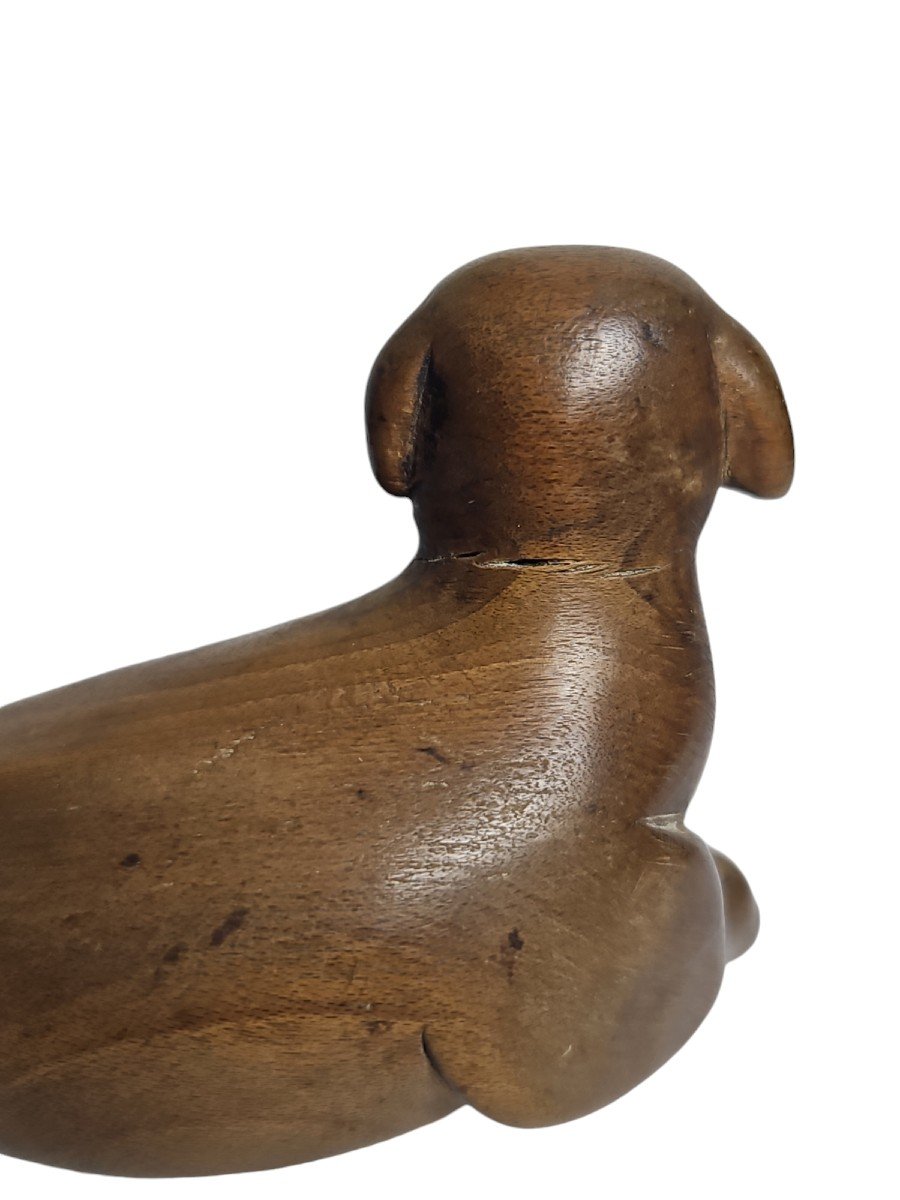 Netsuke  Of A Reclining Dog -photo-4