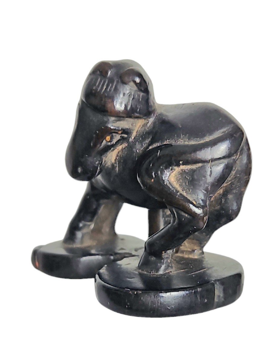 Cheval Chokaro Sur Une Gourde. Netsuke -photo-2