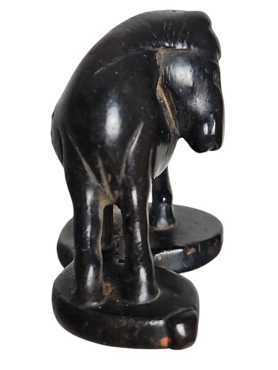 Cheval Chokaro Sur Une Gourde. Netsuke -photo-8