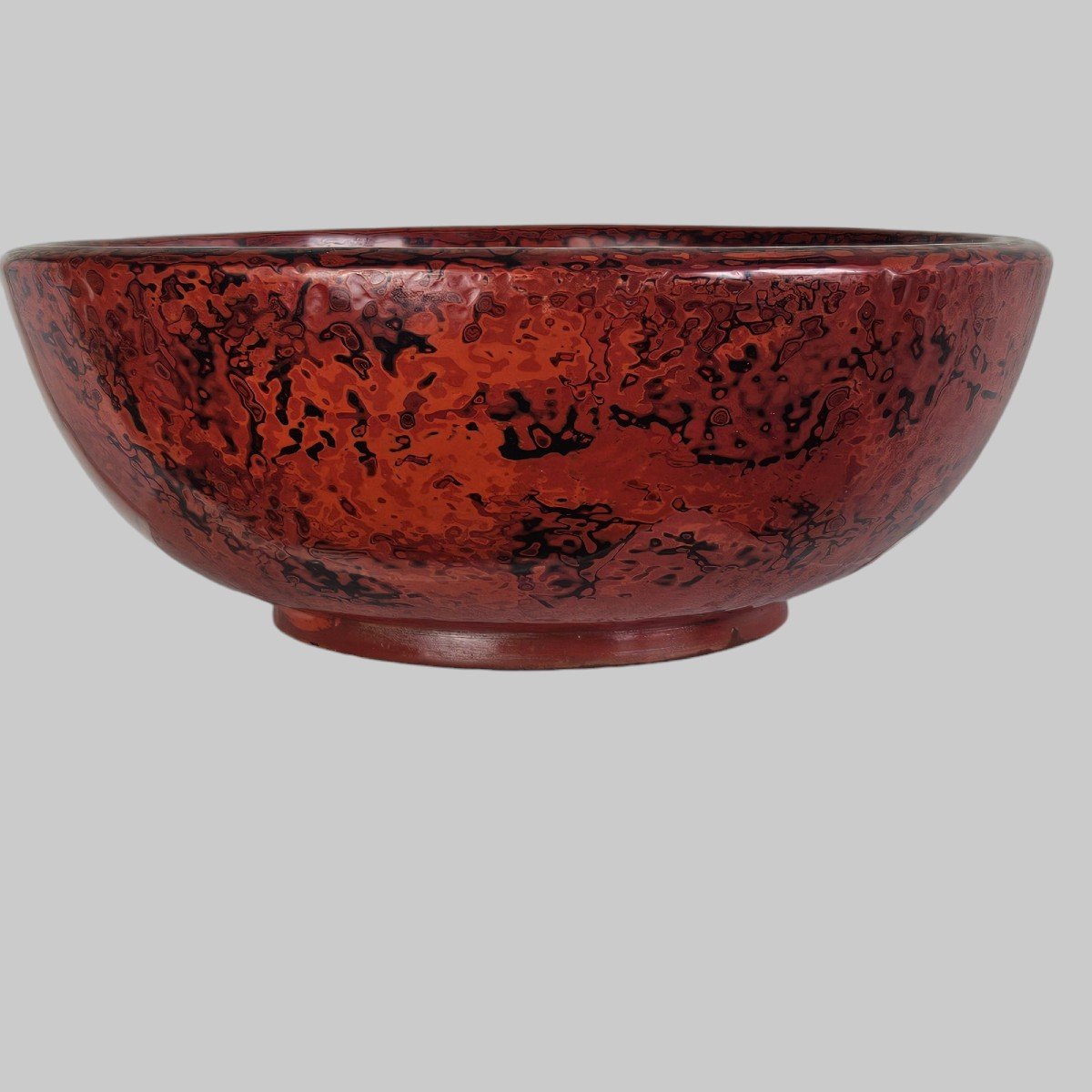 Large Tsugaru Lacquer Bowl -photo-2