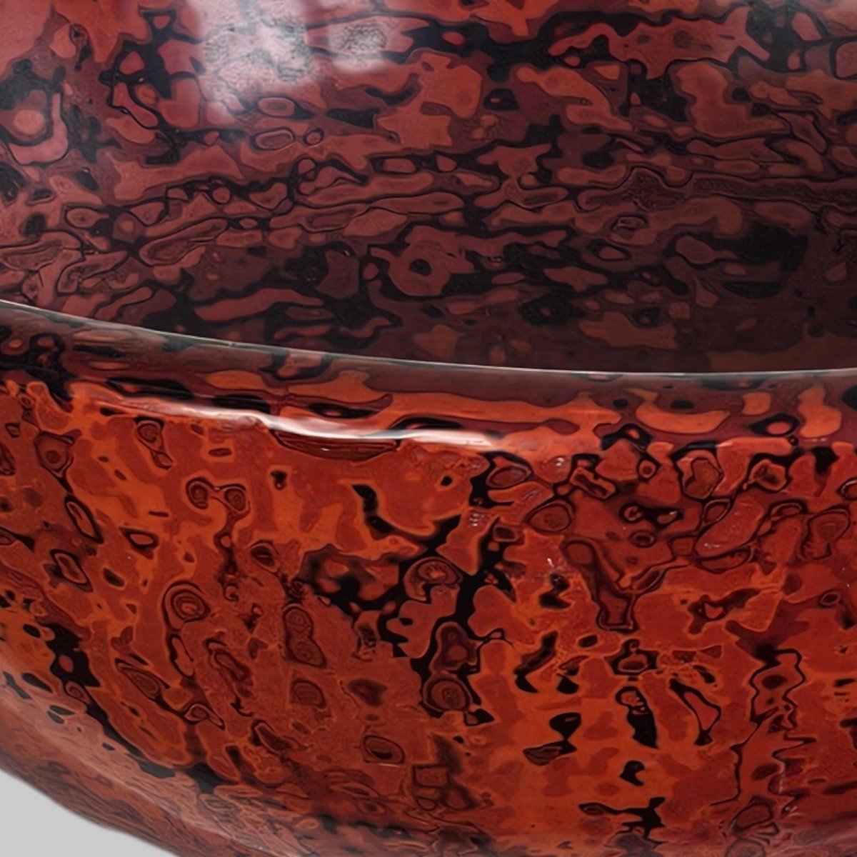 Large Tsugaru Lacquer Bowl -photo-3