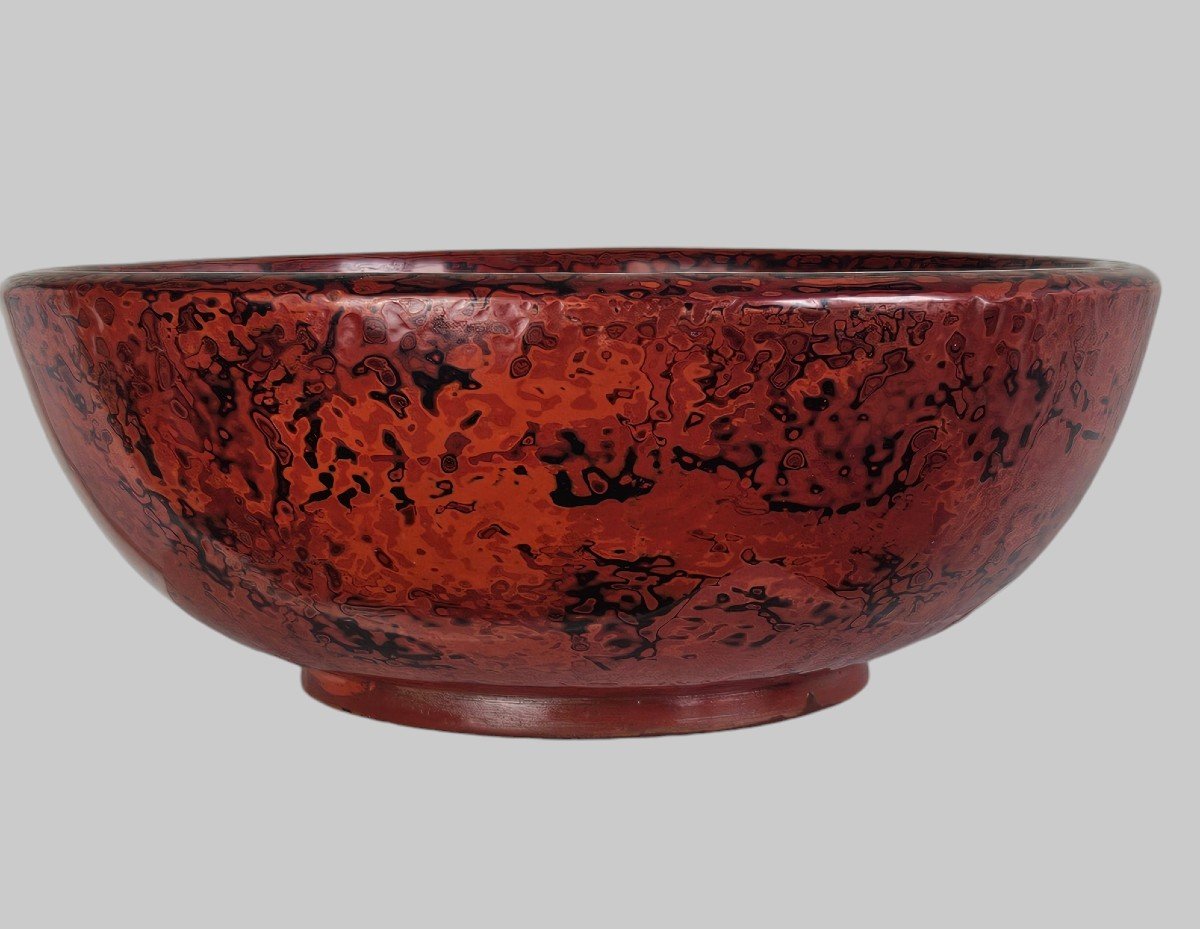 Large Tsugaru Lacquer Bowl 