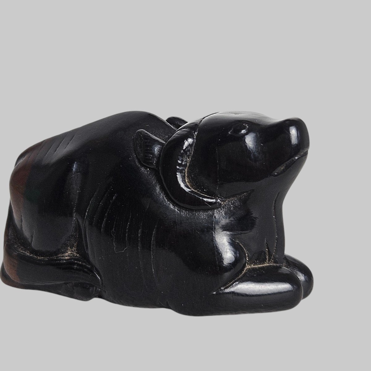 Netsuke Représentant Un Boeuf-photo-6