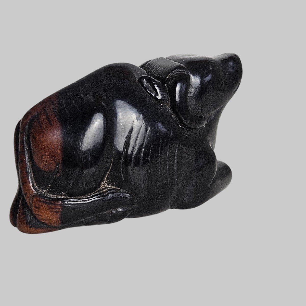 Netsuke Représentant Un Boeuf-photo-7