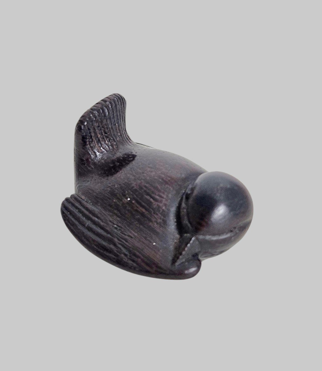 Netsuke Depicting A Sparrow 