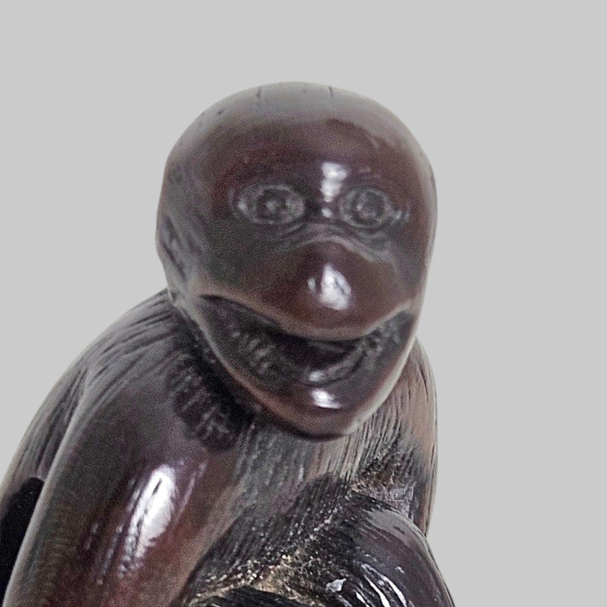 Netsuke Depicting A Monkey -photo-1