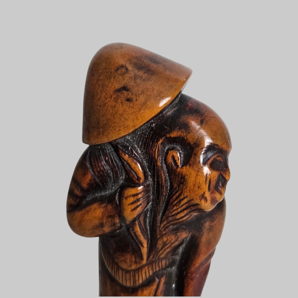 Netsuke Représentant Un Hollandais -photo-2