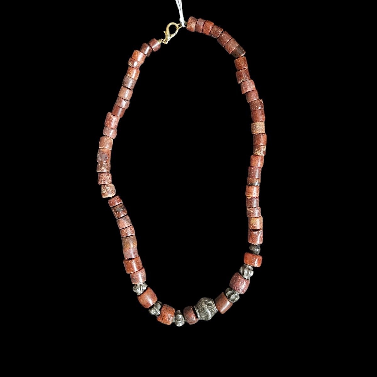 Necklace Made Of Chalcedony Beads 