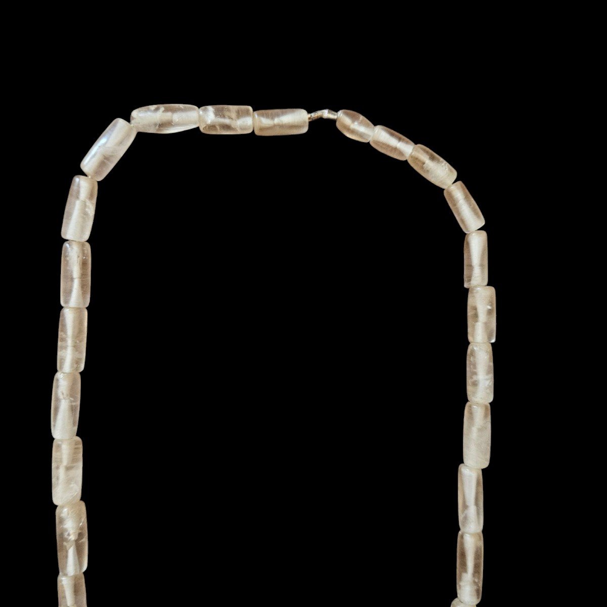 Pre-columbian Rock Crystal Beaded Necklace-photo-2