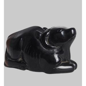 Netsuke Depicting An Reclining Ox