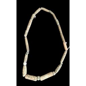 Collier En Perles De Pierre gneis.Dogon