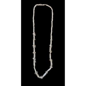 Pre-columbian Rock Crystal Beaded Necklace