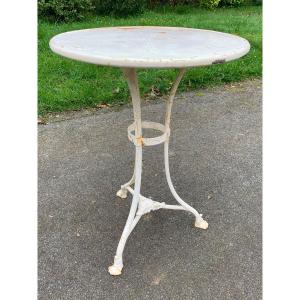 Small Hollow Iron Pedestal Table Arras