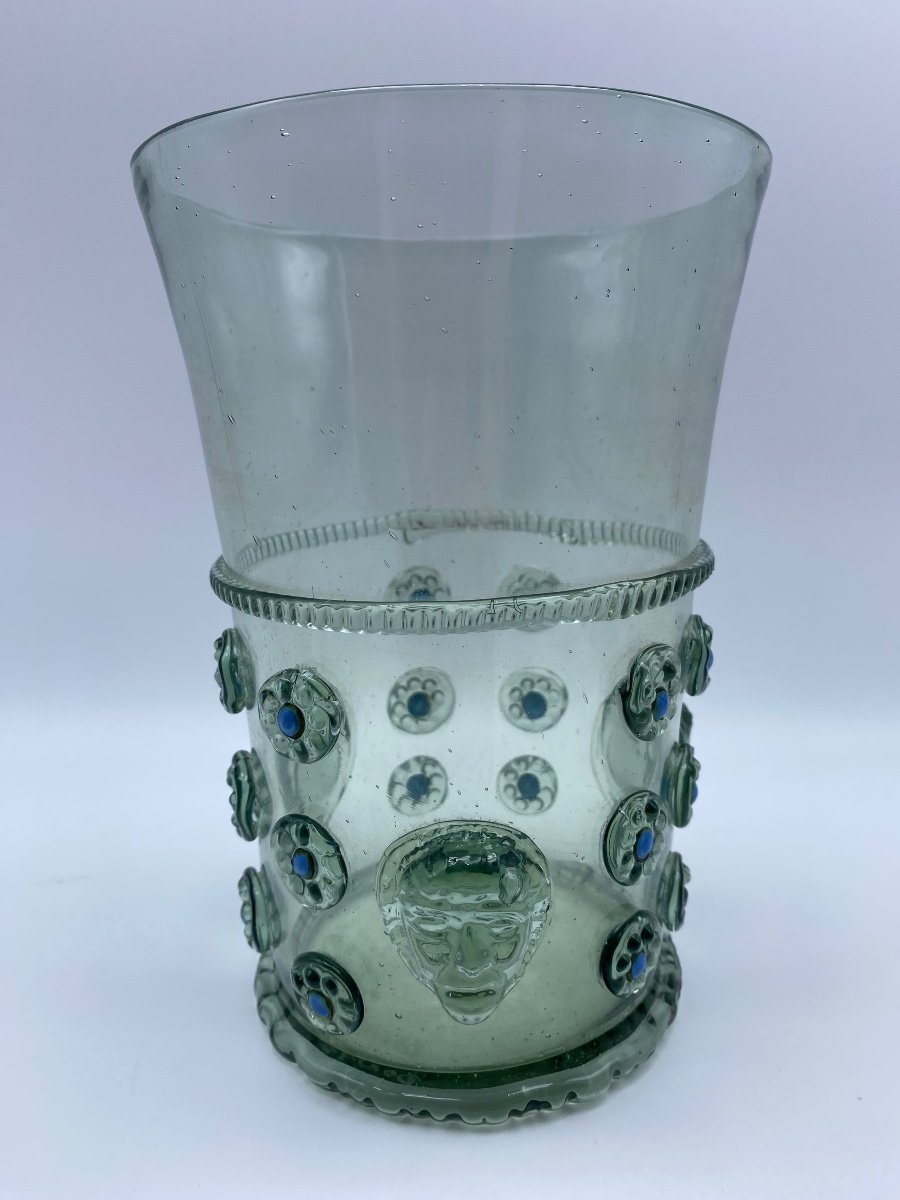 Allemagne XX Forest Glass Vase Roemer Verre Style Moyen Age Haute Epoque -photo-2