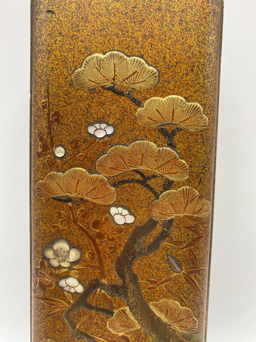 Japan Meiji Period Antique Fubako Maki-e Box With Marquise De Sévigné-photo-8