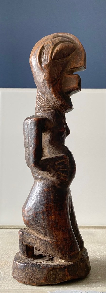 African Art Tribal Art Drc Congo Female Songye Virtuality And Power Statue -photo-2