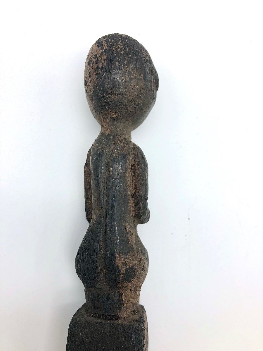 Old Wooden Tetum Staff Statue From East Timor-photo-3