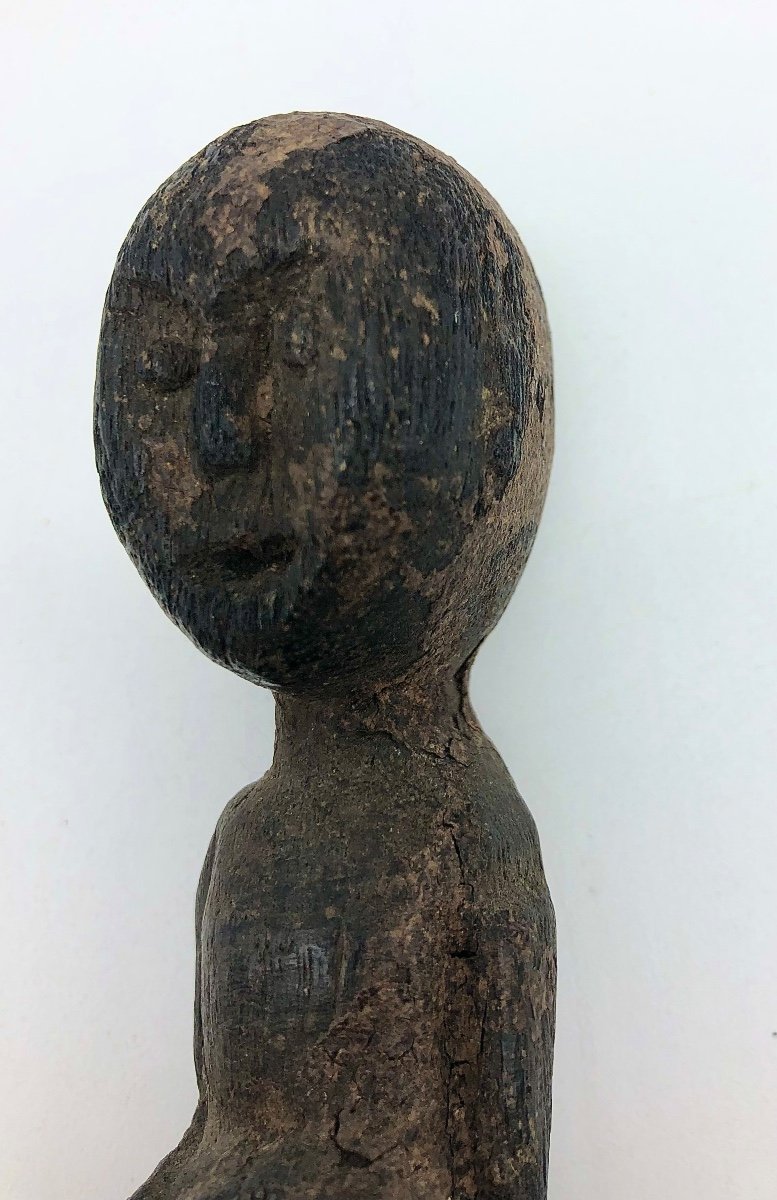 Old Wooden Tetum Staff Statue From East Timor-photo-7