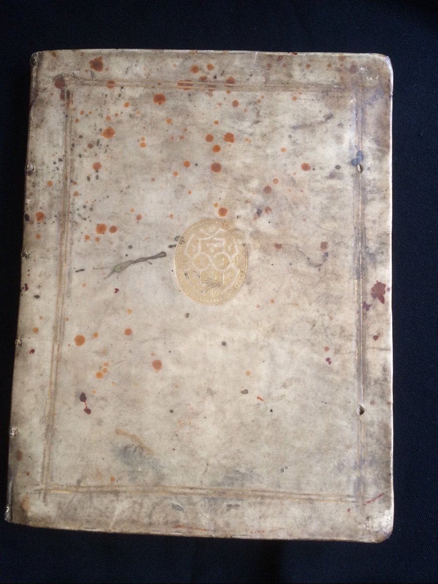 Livre Ancien 1613 Grotius  Ordinum Hollandiae Ac Westfrisiae Pietas Couverture Vélin-photo-2