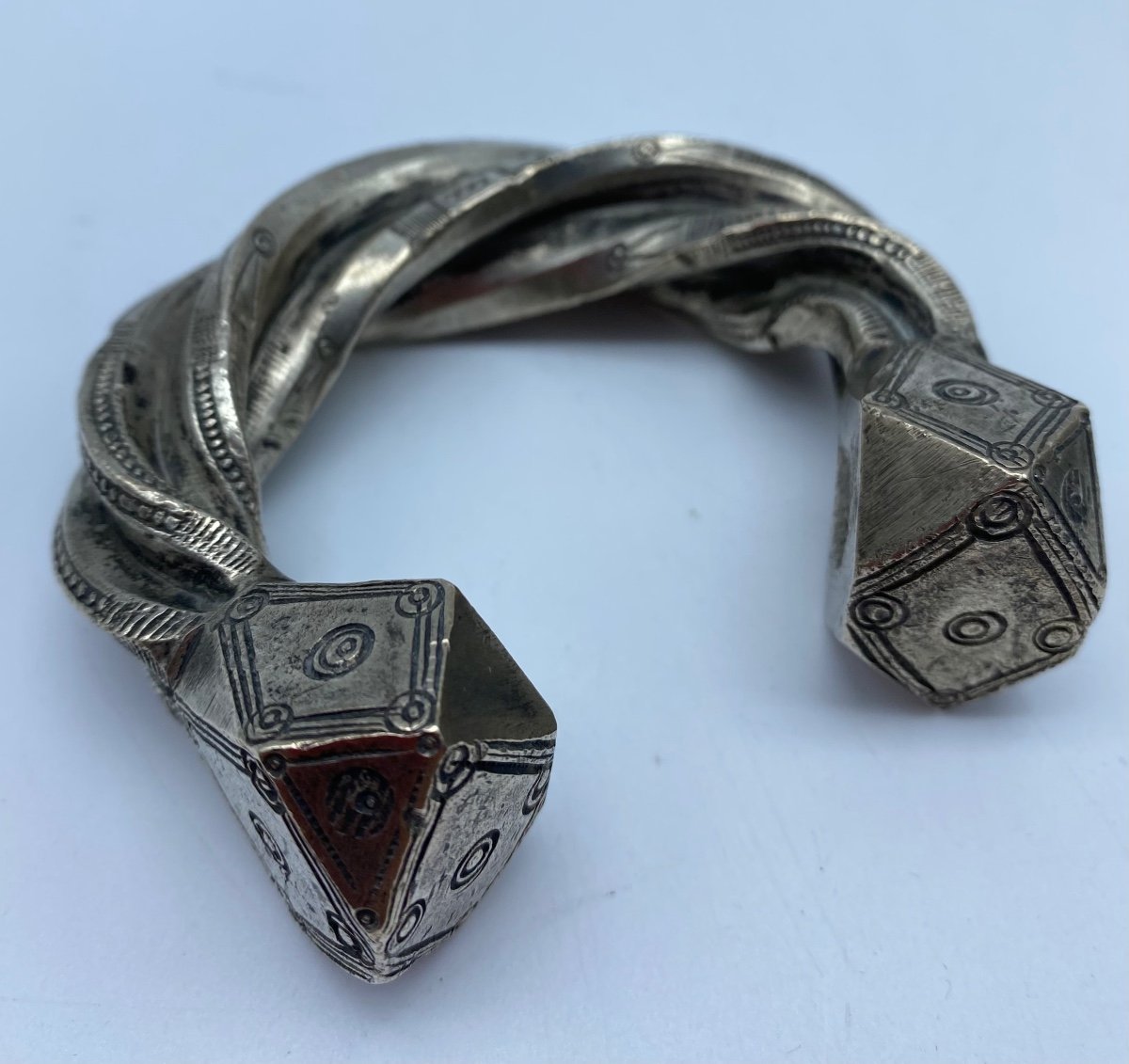 Antique Berber Tuareg Bracelet In Silver Alloy 