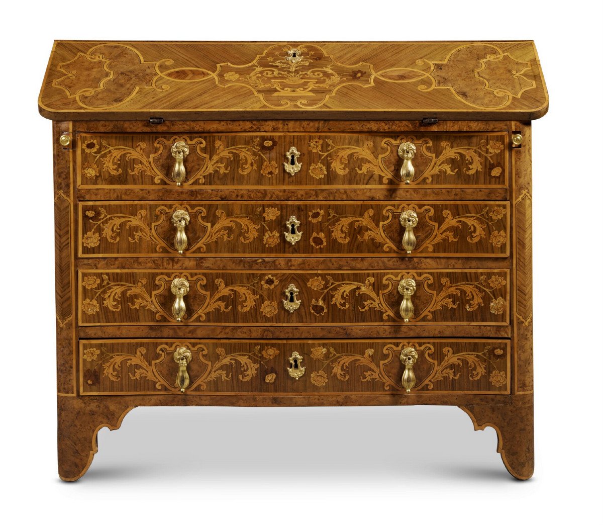 Scribanne Chest Of Drawers Northern Italy Circa 1760
